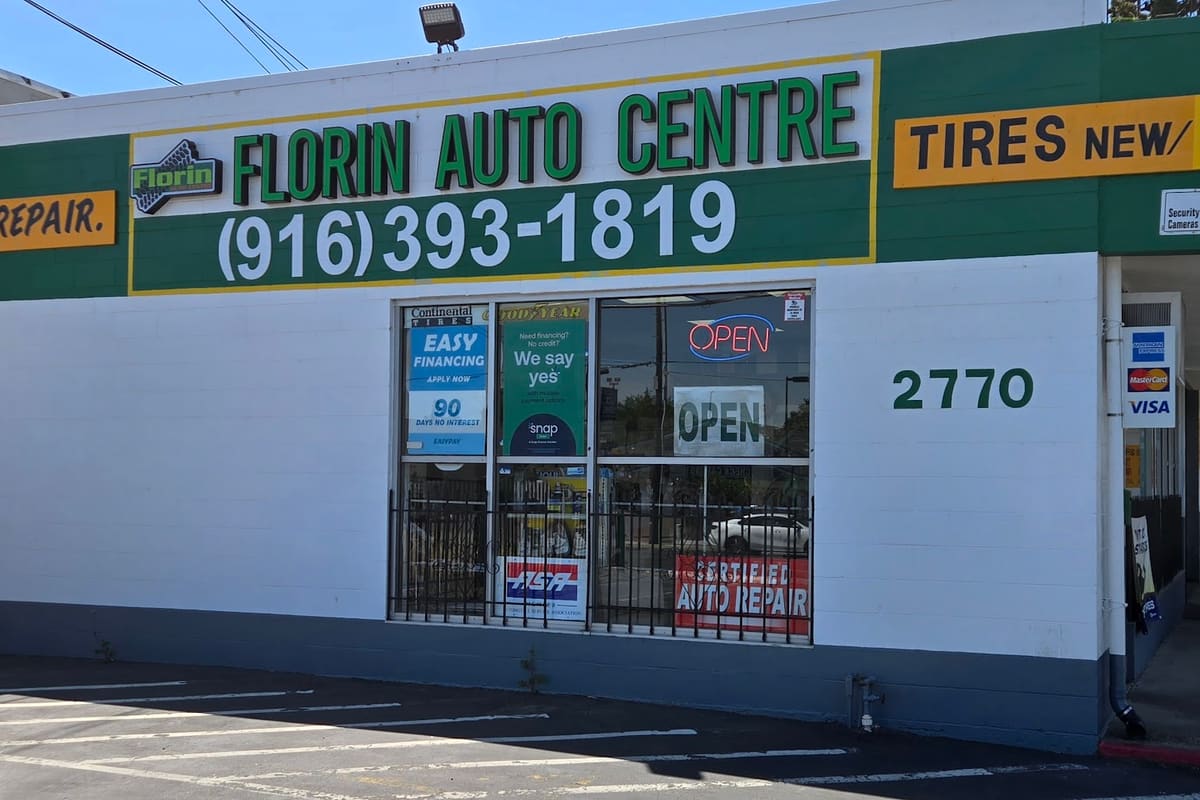 FLORIN AUTO CENTRE INC |* Auto repair, Tires, Brakes, Suspension, Alignment Shop, Air conditioner Repair, Timing belts *