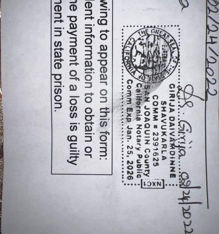 Rithika’s notary service